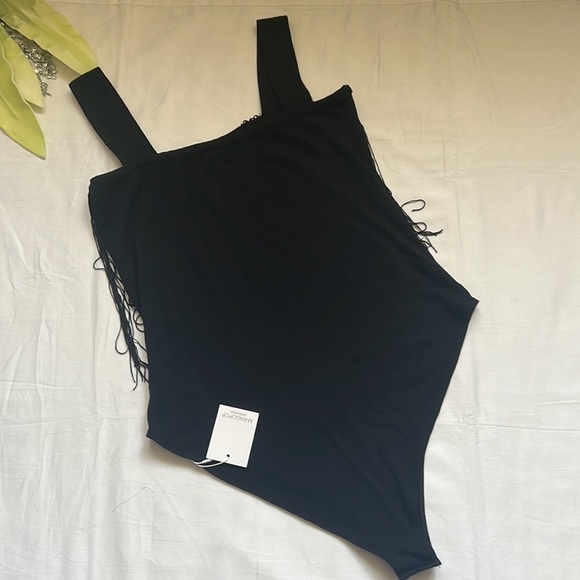 NWT MANGOPOP Women's Square Neck Sleeveless Tank Top Bodysuit - Picture 7 of 7